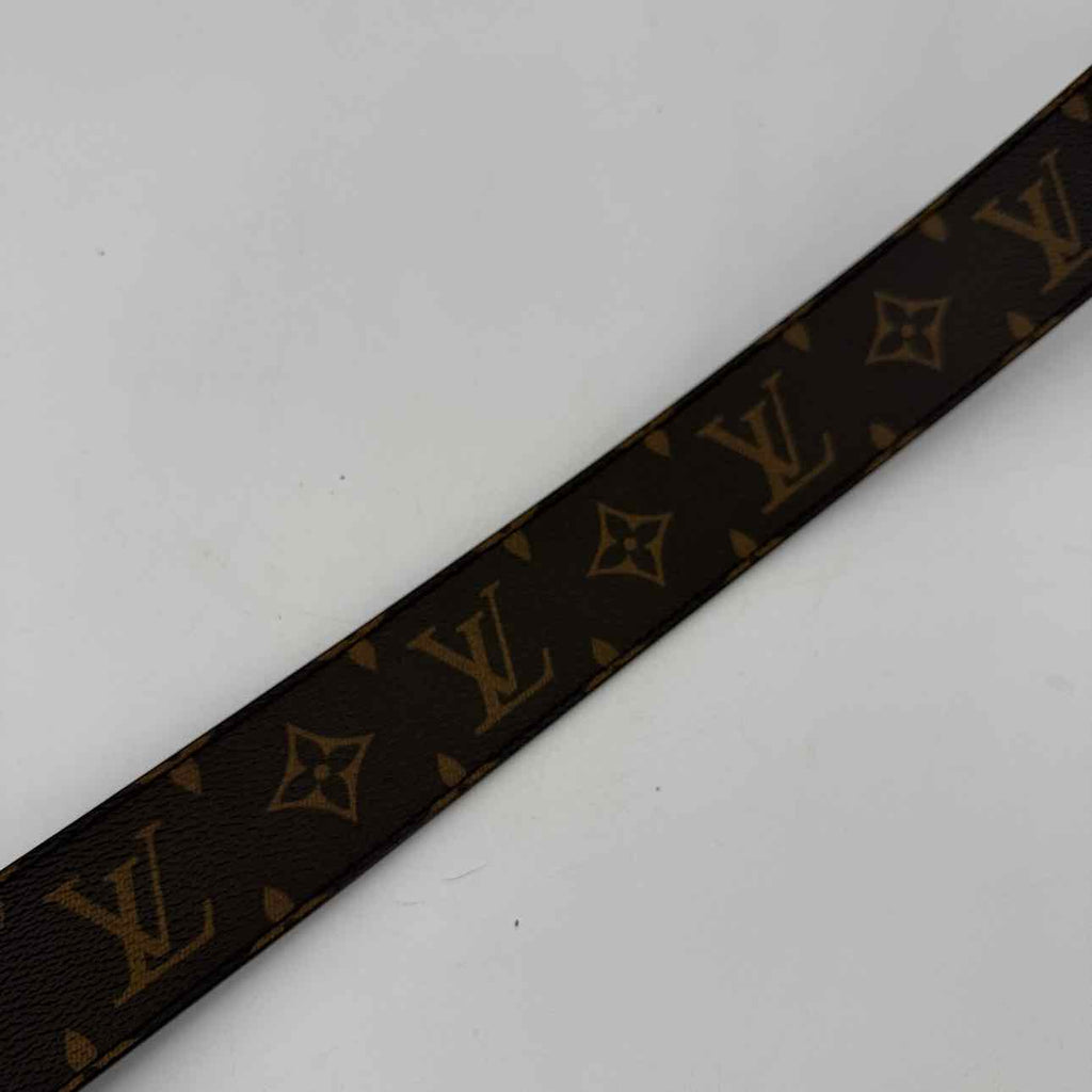 Louis Vuitton Belt "BLUE BUCKLE" Used Brown Size 38