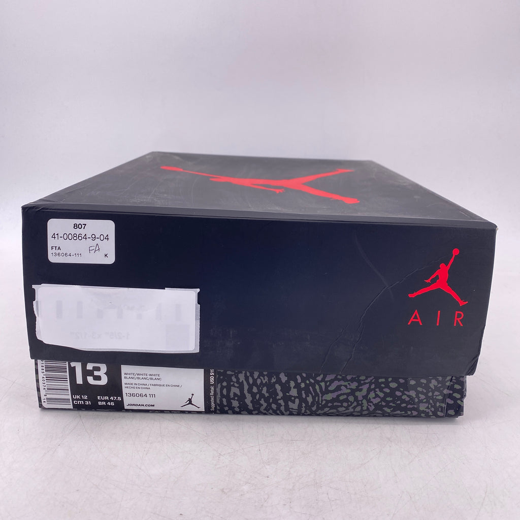Air Jordan 3 Retro "Pure White" 2018 New Size 13