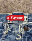 Supreme Jeans "FRAYED LOGOS" Blue New Size 30