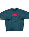 Supreme Crewneck Sweater "BOX LOGO" Dark Pine Used Size S