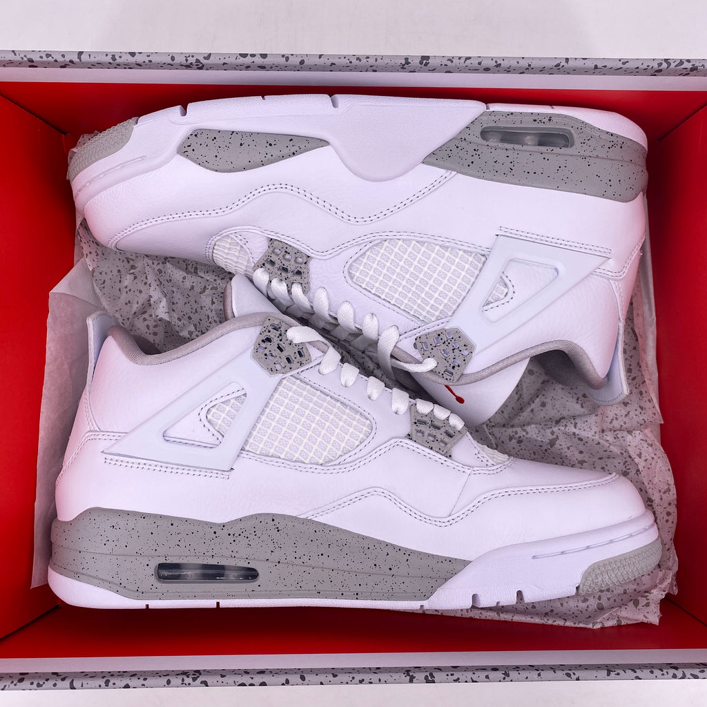 Air Jordan 4 Retro "White Oreo" 2021 New Size 9.5
