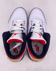 Air Jordan 3 Retro "Fire Red Denim" 2020 New Size 9.5