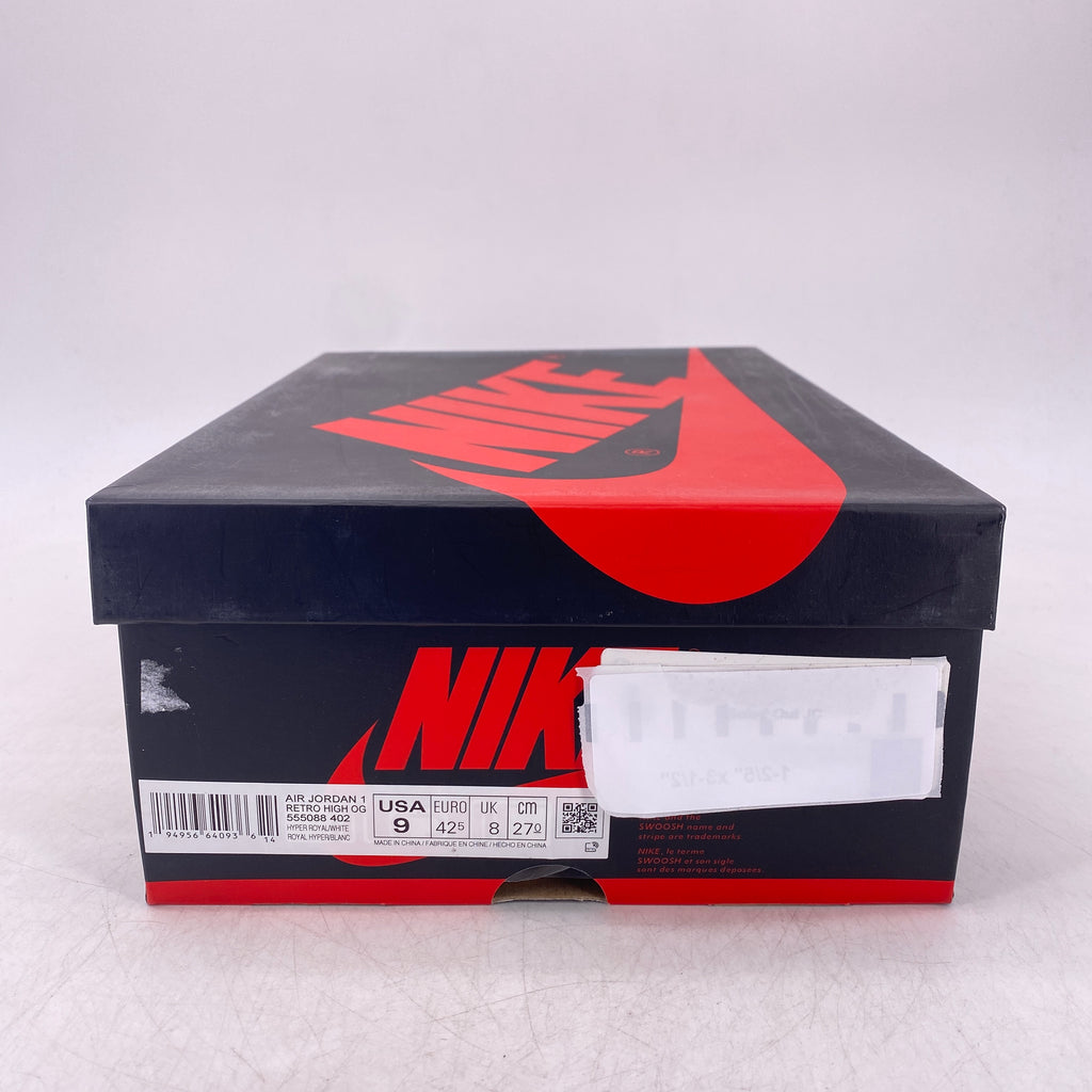 Air Jordan 1 Retro High OG "Hyper Royal Sg" 2021 New Size 9