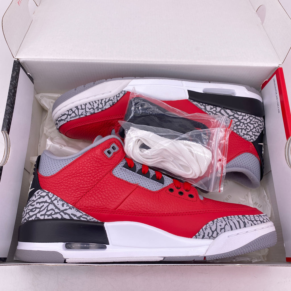 Air Jordan 3 Retro "Unite Fire Red" 2020 New Size 10