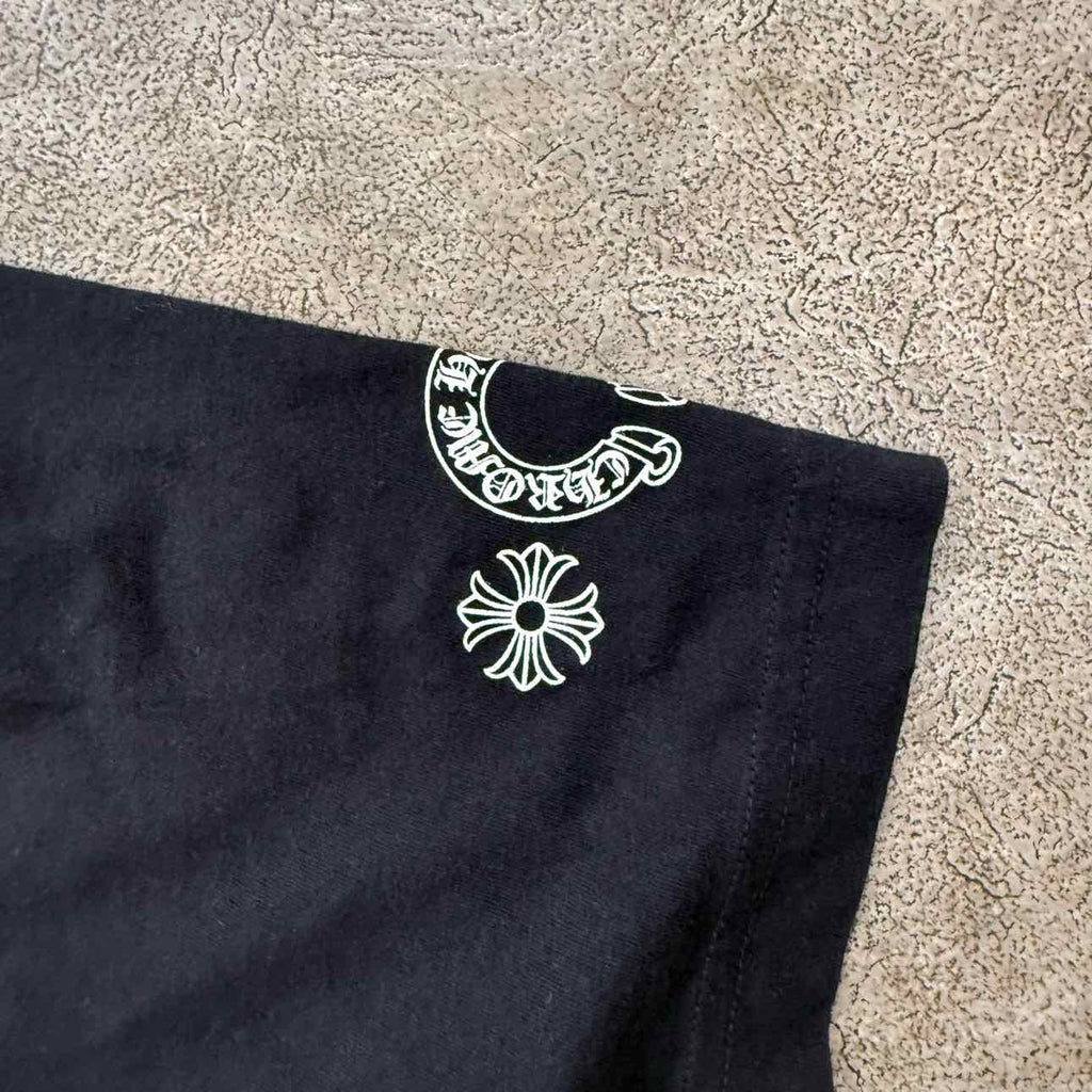 Chrome Hearts T-Shirt "MULTI LOGO" Black Used Size 2XL