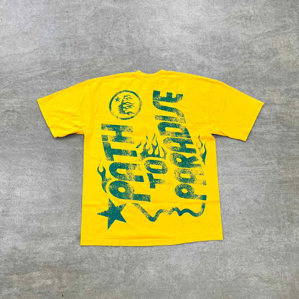Hellstar T-Shirt "PATH TO PARADISE" Yellow New Size M