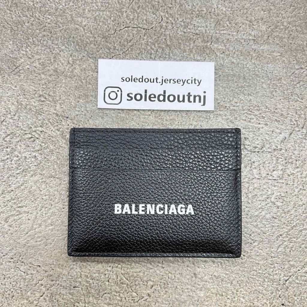 Balenciaga Card Holder "SMOOTH LEATHER" New Black Size OS