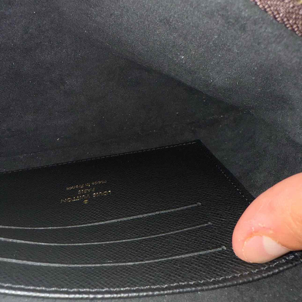 Louis Vuitton Handbag "DOUBLE ZIP POCHETTE" Used Brown