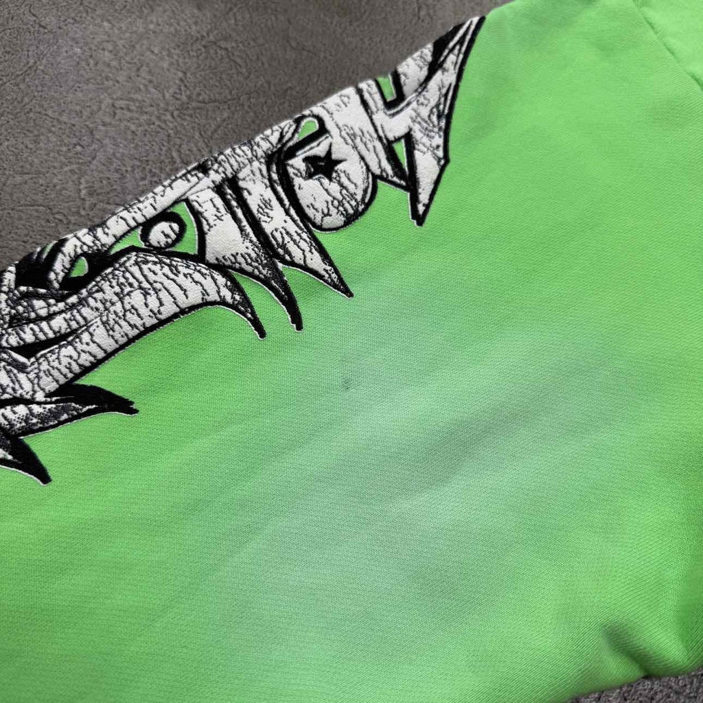 Hellstar Zip Up "GRAFFITI" Green New Size L