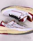 Air Jordan 2 Retro Low "Ow White Red" 2021 Used Size 12