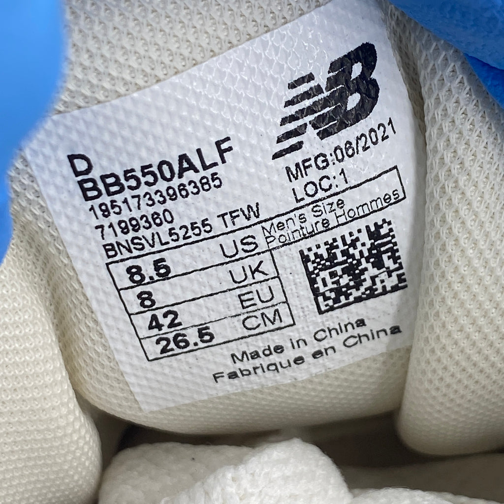 New Balance 550 / ALD "White Navy" 2020 New Size 8.5