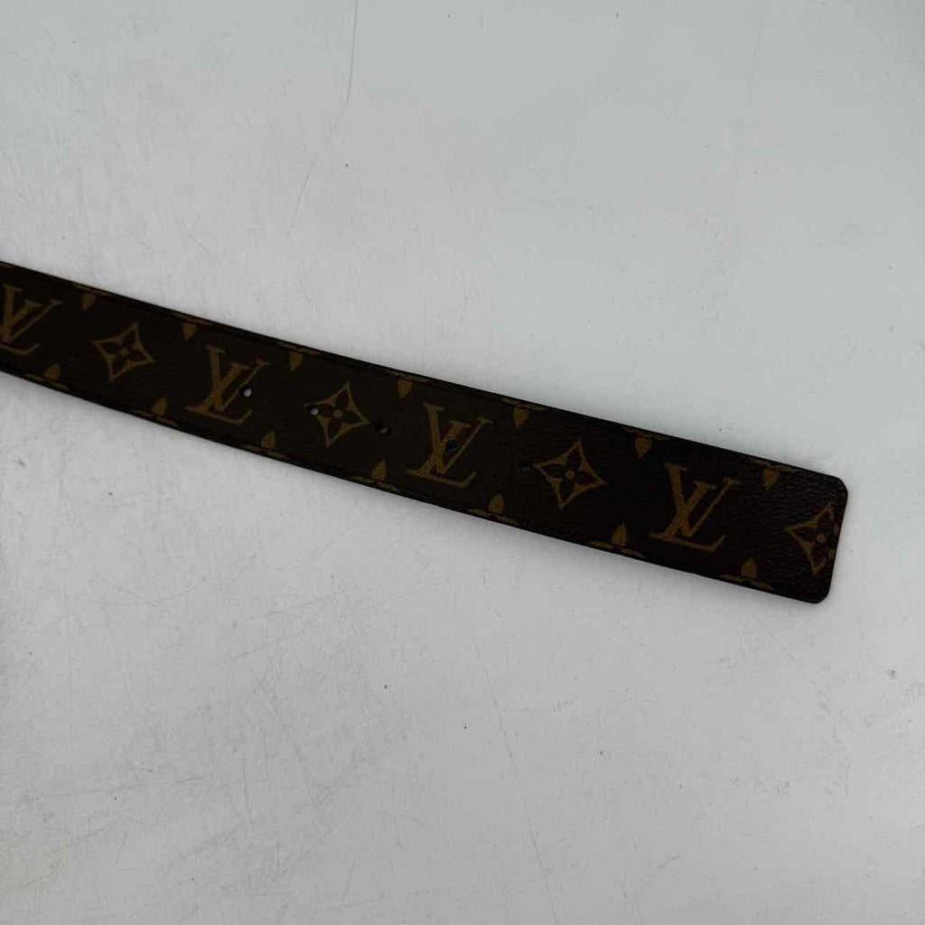 Louis Vuitton Belt "GOLD BUCKLE" Used Brown Size 38