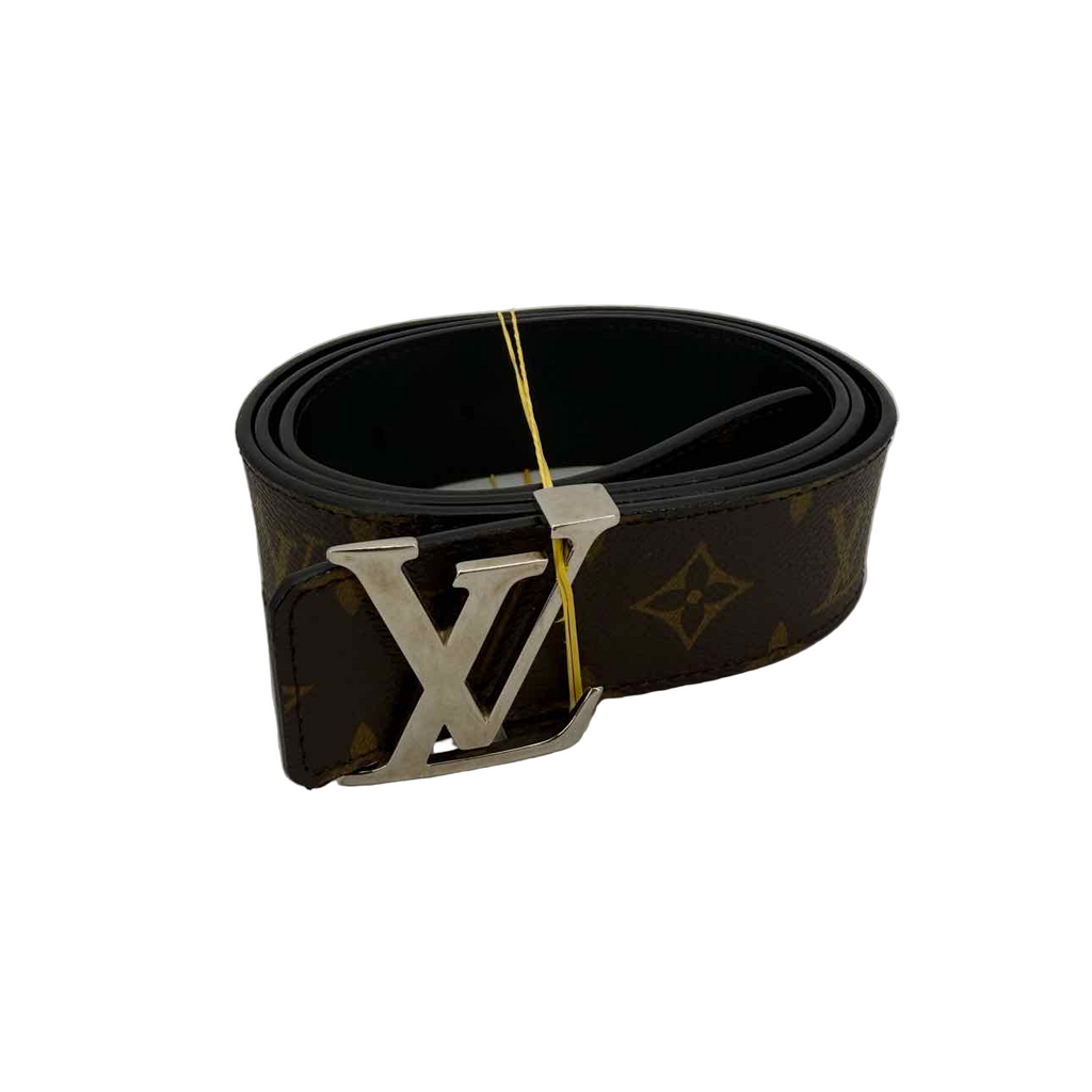 Louis Vuitton Belt "SILVER BUCKLE" Used Brown Size 38
