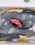 Air Jordan 5 Retro "Ow Black" 2020 New Size 10.5
