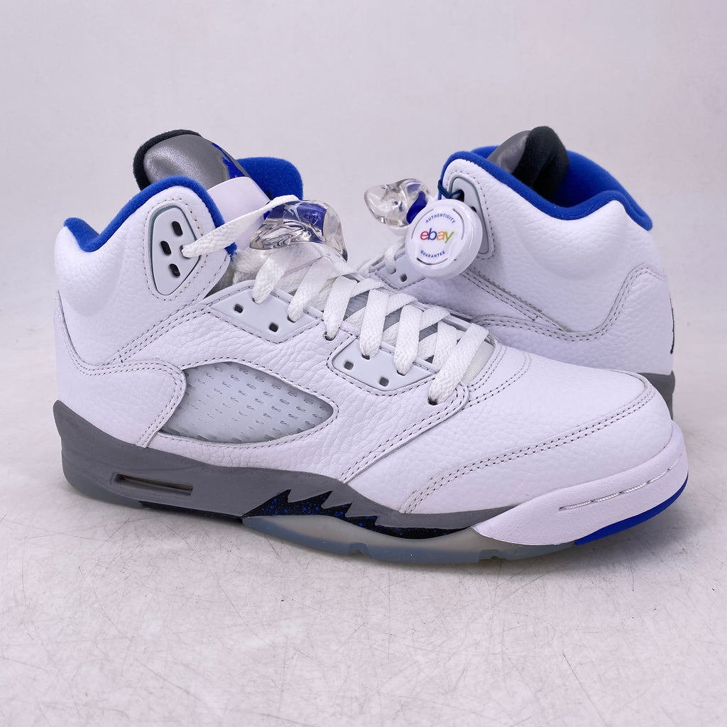 Air Jordan (GS) 5 Retro "White Stealth" 2021 New Size 7Y