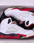 Air Jordan 5 Retro "Fire Red Black Tongue" 2013 Used Size 9