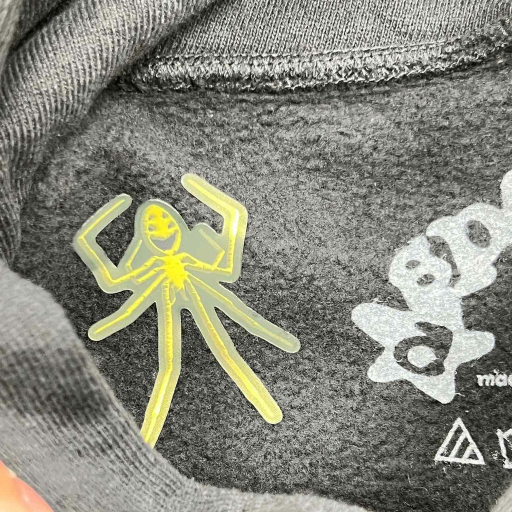 Sp5der Hoodie "BELUGA" Black Onyx New Size M