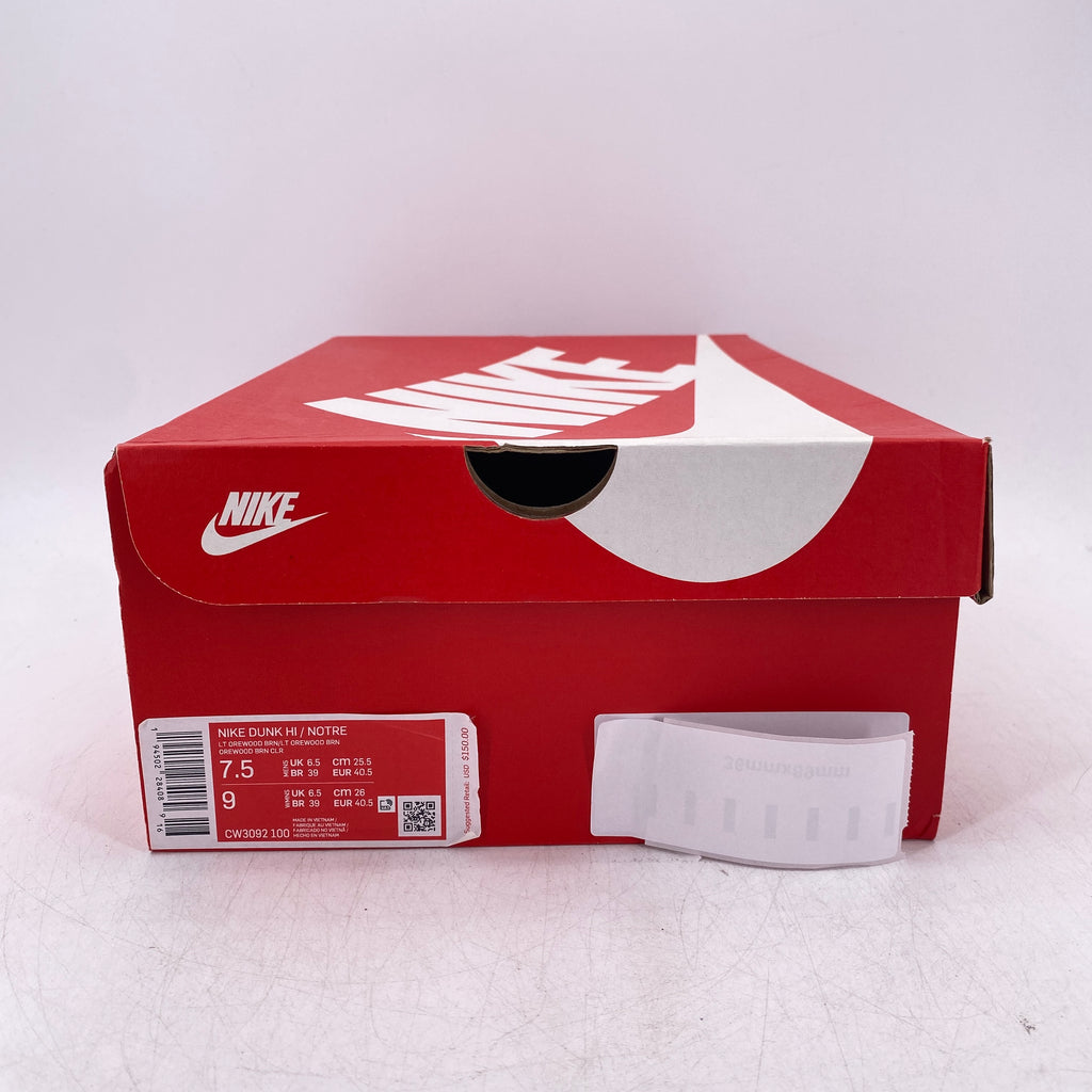 Nike Dunk High "Notre Light Orewood Brown" 2021 New Size 7.5