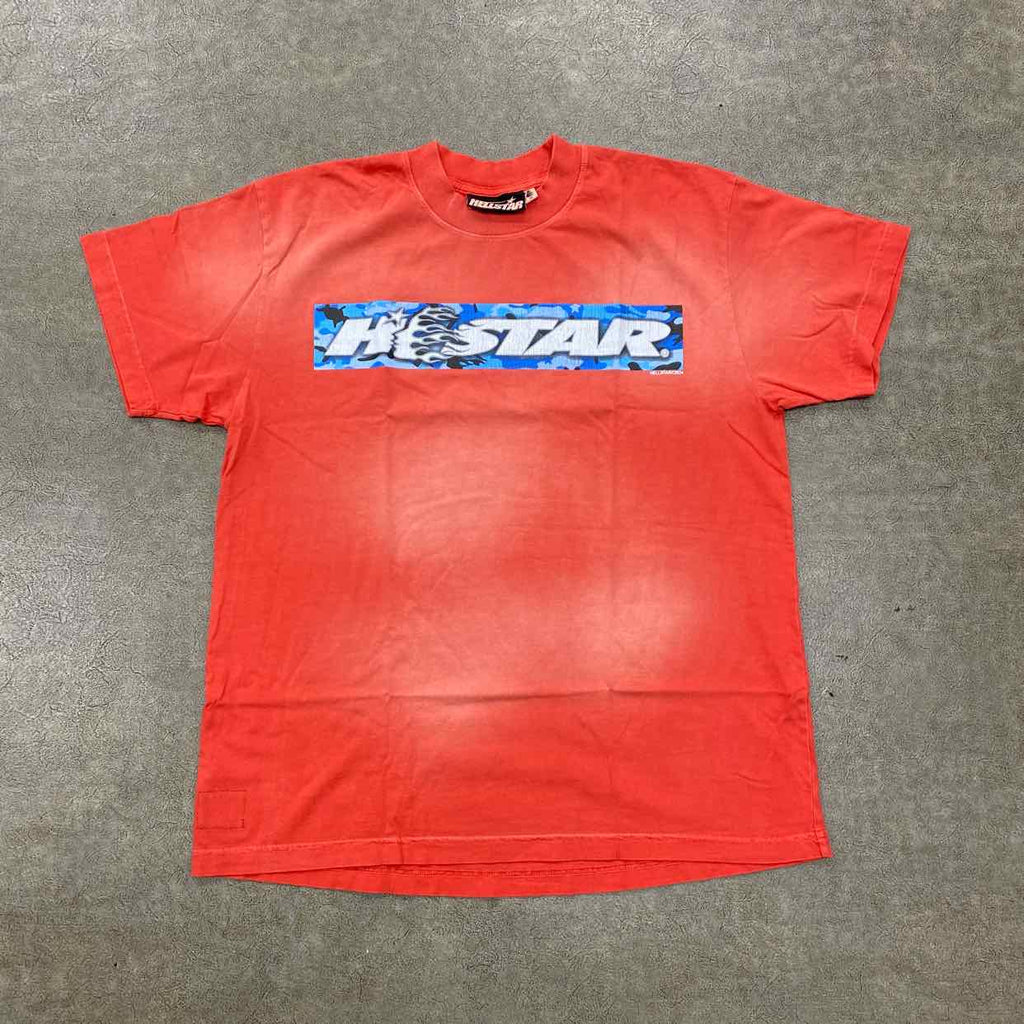 Hellstar T-Shirt "BOX LOGO" Red New Size 2XL