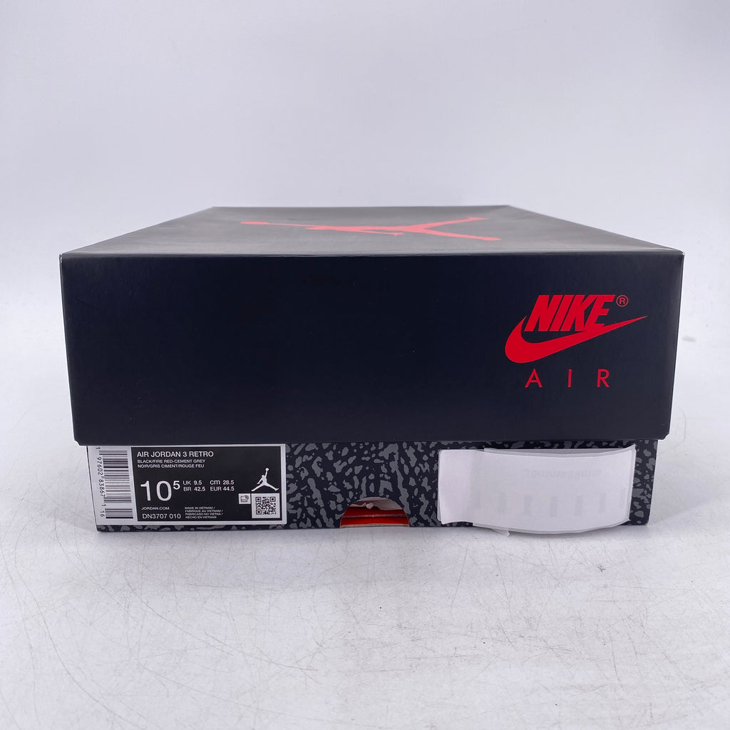 Air Jordan 3 Retro "Black Cement" 2024 New Size 10.5