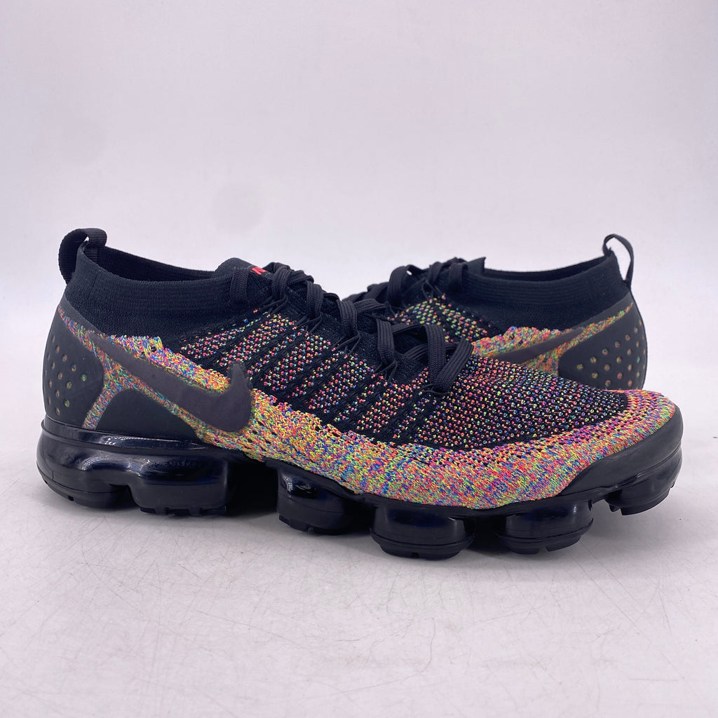 Nike Air Vapormax Flyknit "Black Multicolor" 2018 Used Size 12