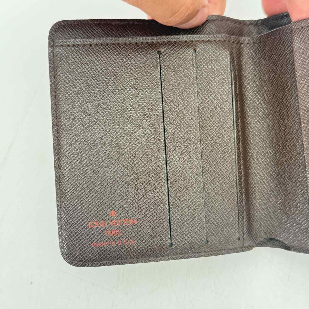 Louis Vuitton Wallet "DAMIER EBENE" Used Brown Size OS