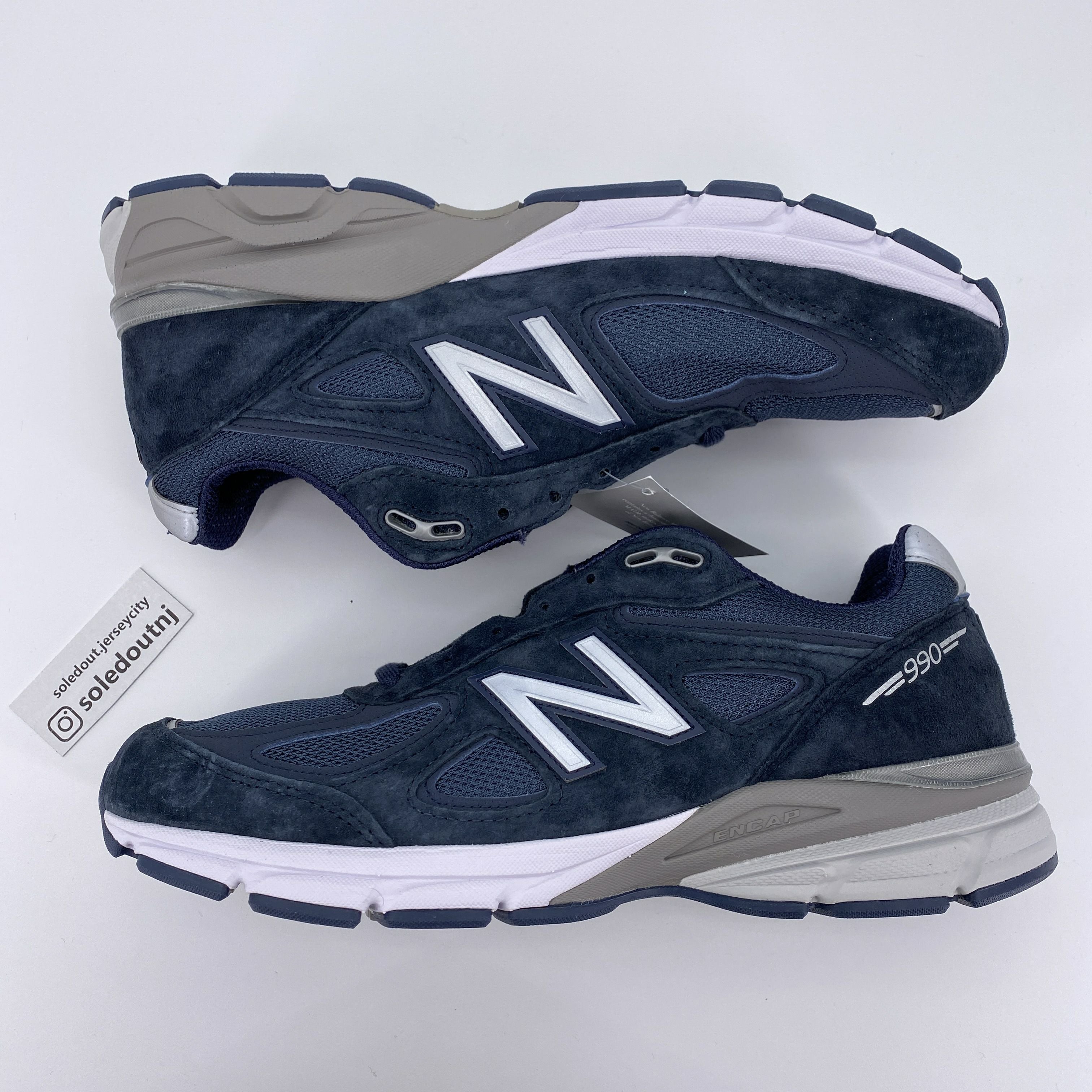 New Balance 990V4 &quot;Navy Silver&quot; 2023 New Size 10