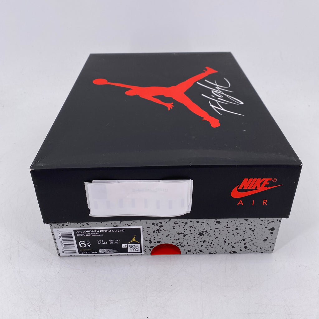 Air Jordan (GS) 4 Retro "White Cement" 2025 New Size 6.5Y