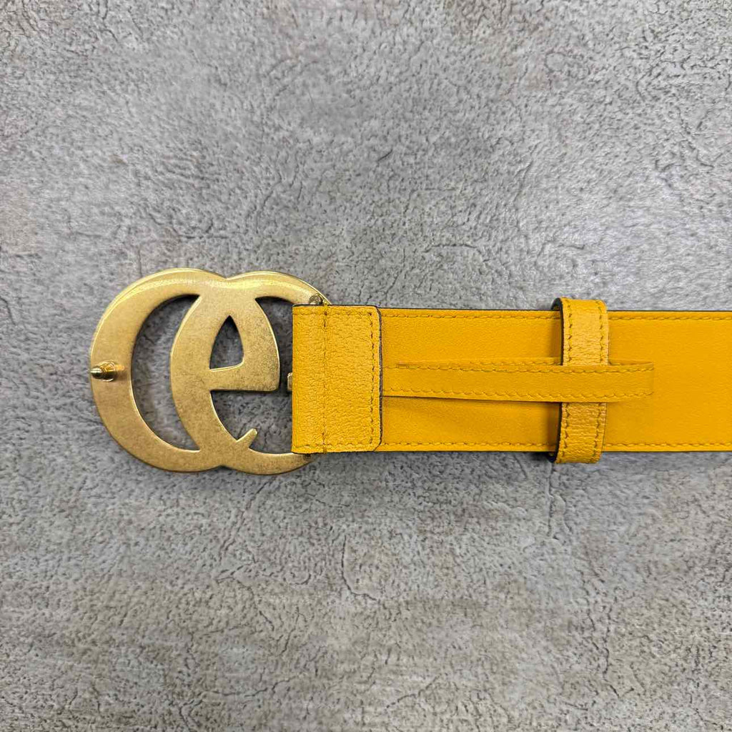 Gucci Belt "ADIDAS" New Yellow Size 34 Belts