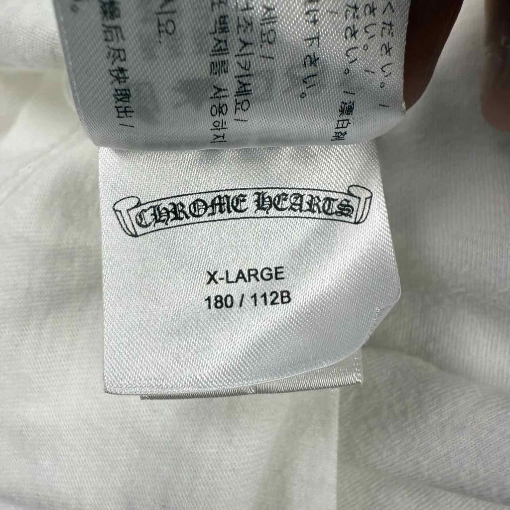 Chrome Hearts Long Sleeve "EYECHART" White Used Size XL