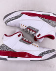 Air Jordan 3 Retro "Cardinal" 2022 Used Size 10.5