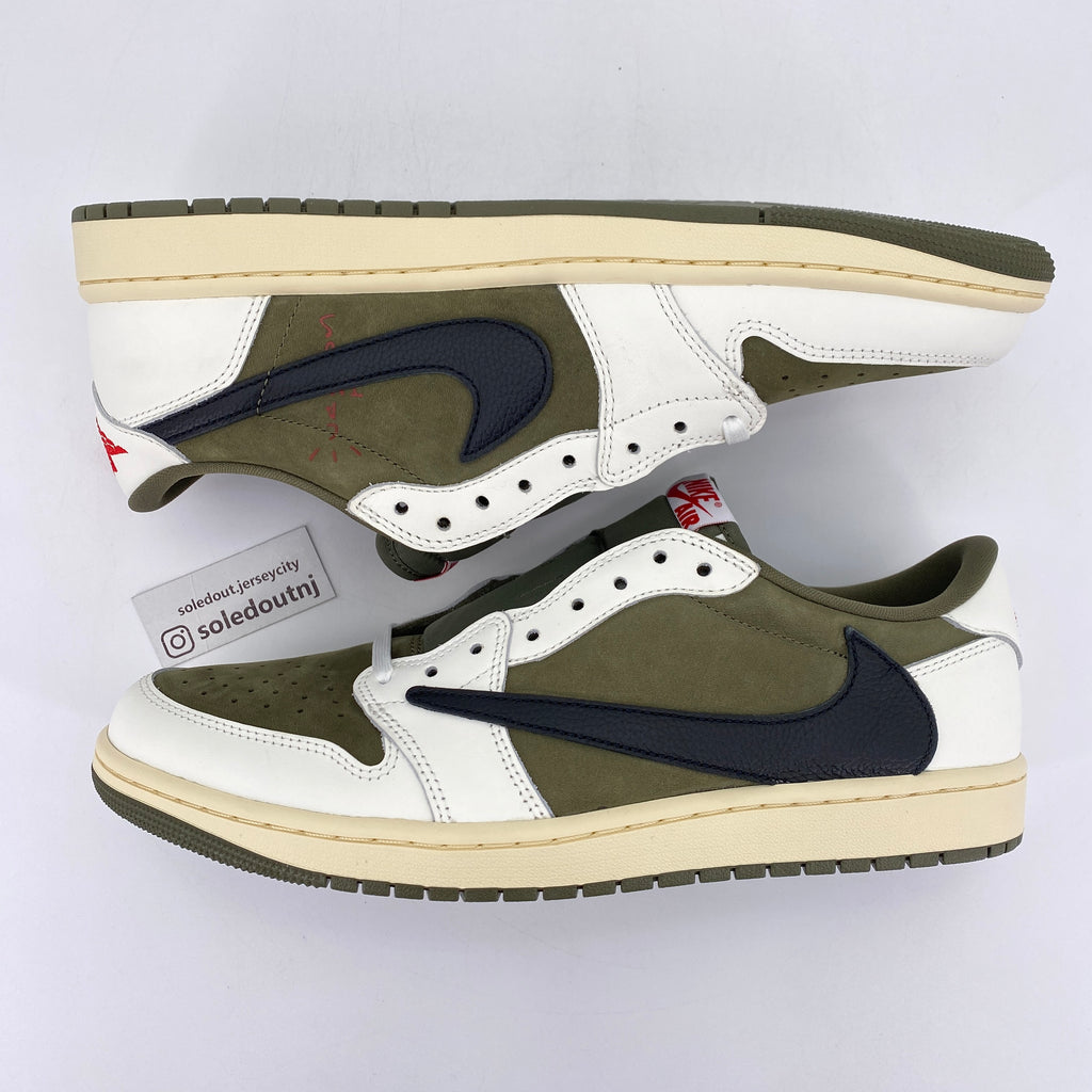 Air Jordan 1 Low OG SP "Travis Scott Medium Olive" 2024 New Size 9.5