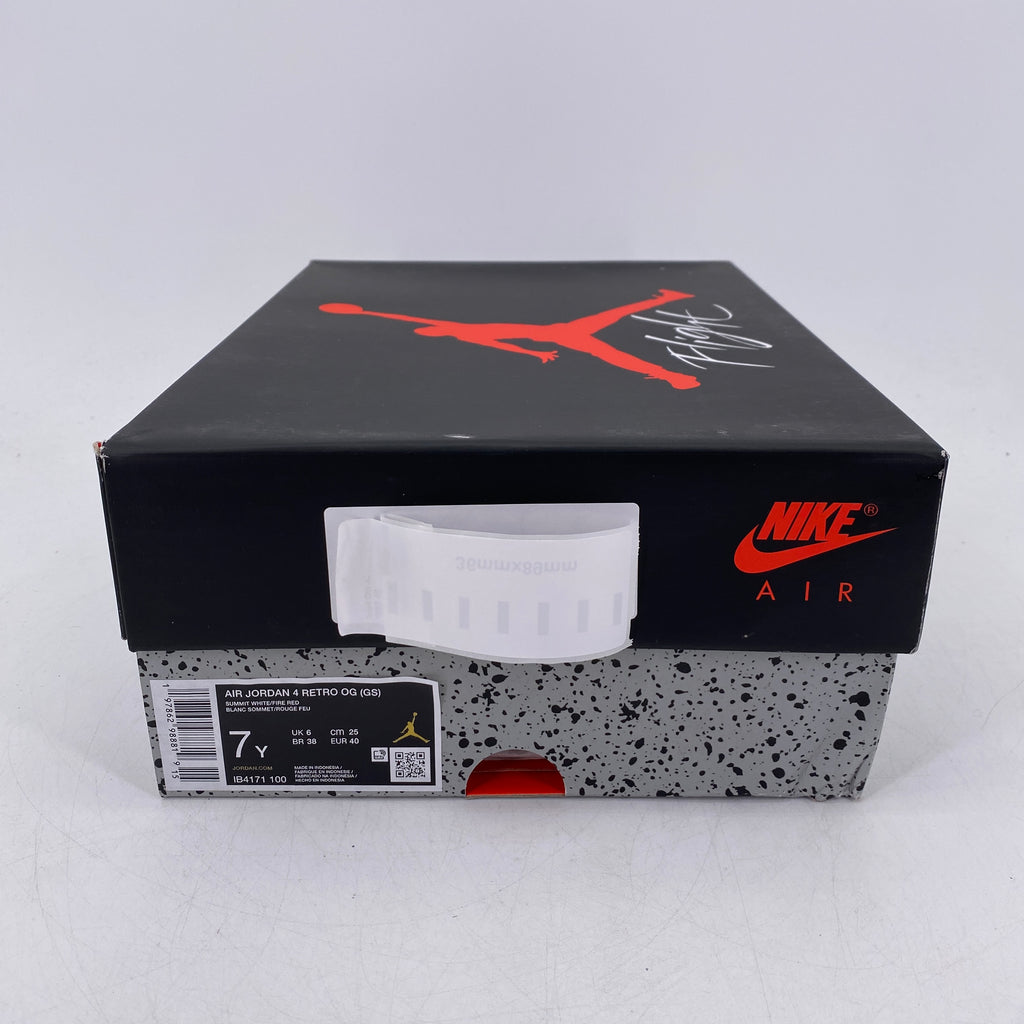 Air Jordan (GS) 4 Retro "White Cement" 2025 New Size 7Y