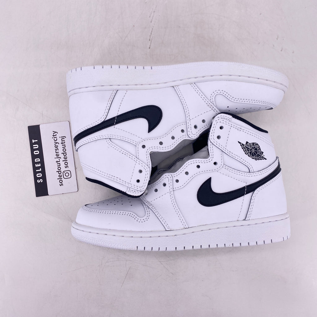 Air Jordan (GS) 1 Retro High OG "Ying Yang White" 2016 New Size 4Y