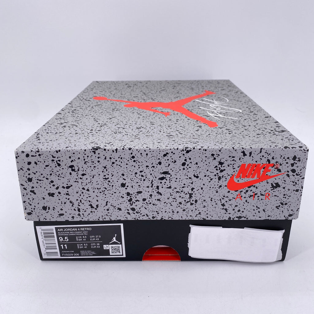 Air Jordan 4 Retro "Bred Reimagined" 2024 New Size 9.5