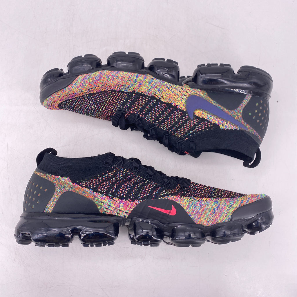 Nike Air Vapormax Flyknit "Black Multicolor" 2018 Used Size 12