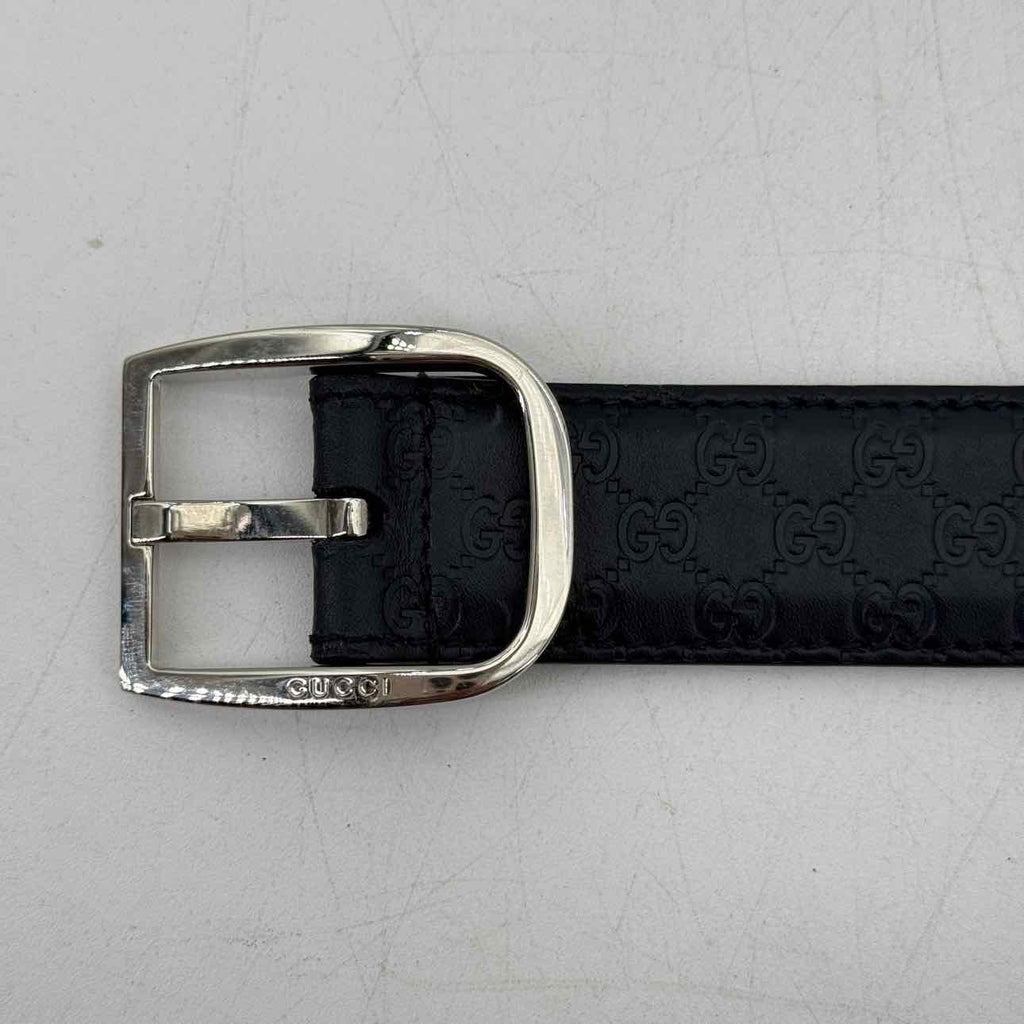 Gucci Belt "MICROGUCCISSIMA" New Blue Size 85