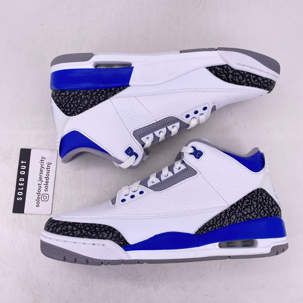 Air Jordan 3 Retro "Racer Blue" 2021 New Size 9.5