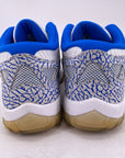 Air Jordan 11 Retro Low IE "White Argon Blue" 2007 Used Size 11.5