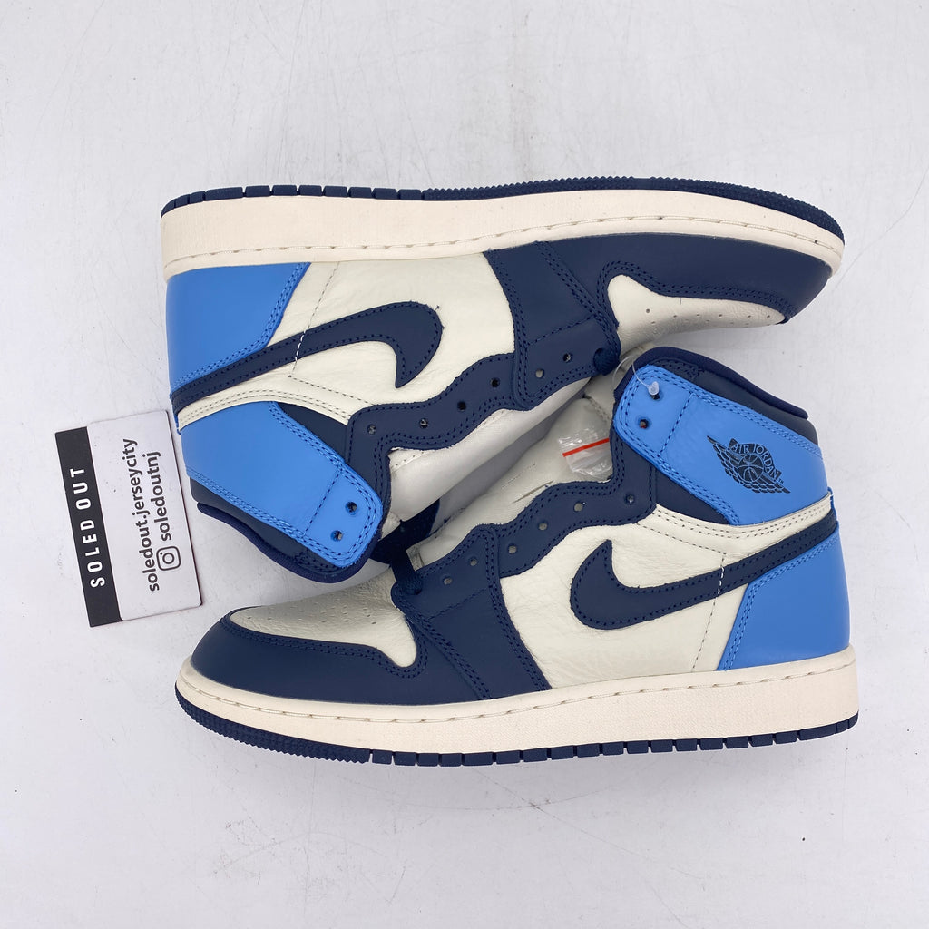 Air Jordan (GS) 1 Retro High OG "Unc Obsidian" 2019 New Size 7Y