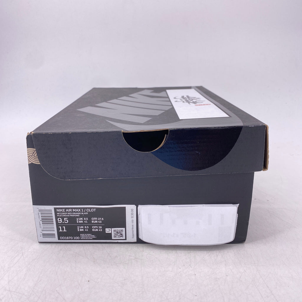 Nike Air Max 1 / CLOT "Kiss Of Death" 2021 New Size 9.5