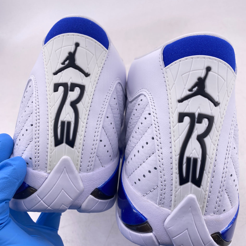 Air Jordan 14 Retro "White Hyper Royal" 2020 New Size 8