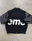 Supreme Jacket "BIG LOGO CHENILLE" Black Used Size S