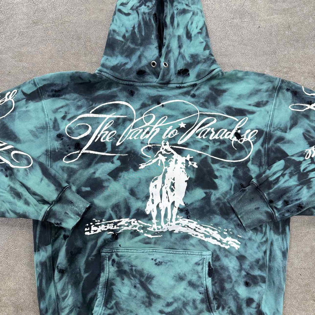 Hellstar Hoodie "PATH TO PARADISE" Green New Size L