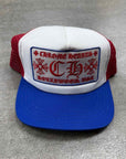 Chrome Hearts Trucker Hat "HOLLYWOOD" Used Red Size OS