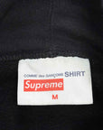 Supreme Hoodie "BOX LOGO CDG SPLIT" Black Used Size M