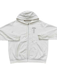 Chrome Hearts Zip Up "SCROLL LOGO" White Used Size XL