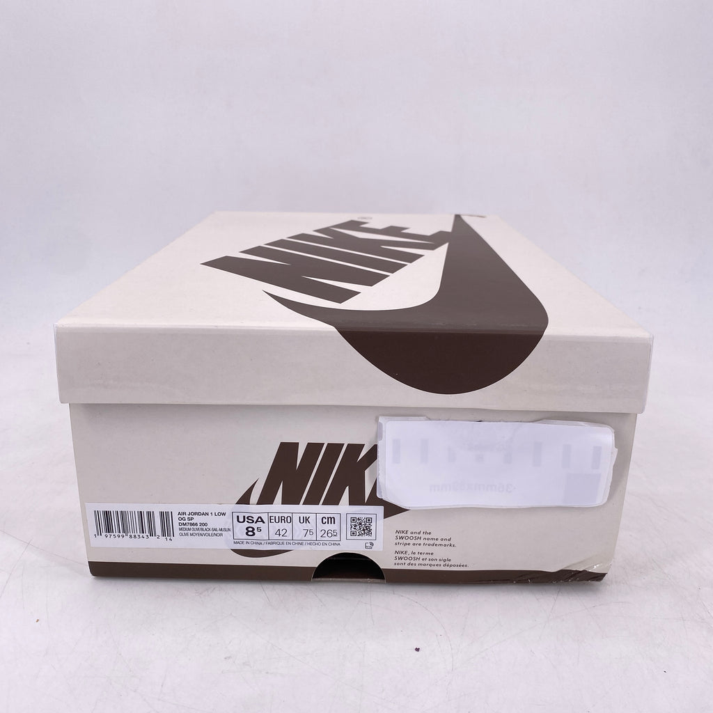 Air Jordan 1 Low OG SP "Travis Scott Medium Olive" 2024 New Size 8.5