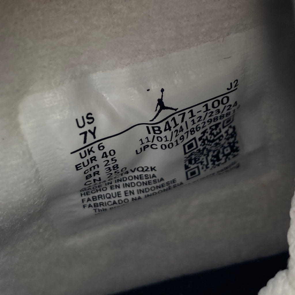 Air Jordan (GS) 4 Retro "White Cement" 2025 New Size 7Y