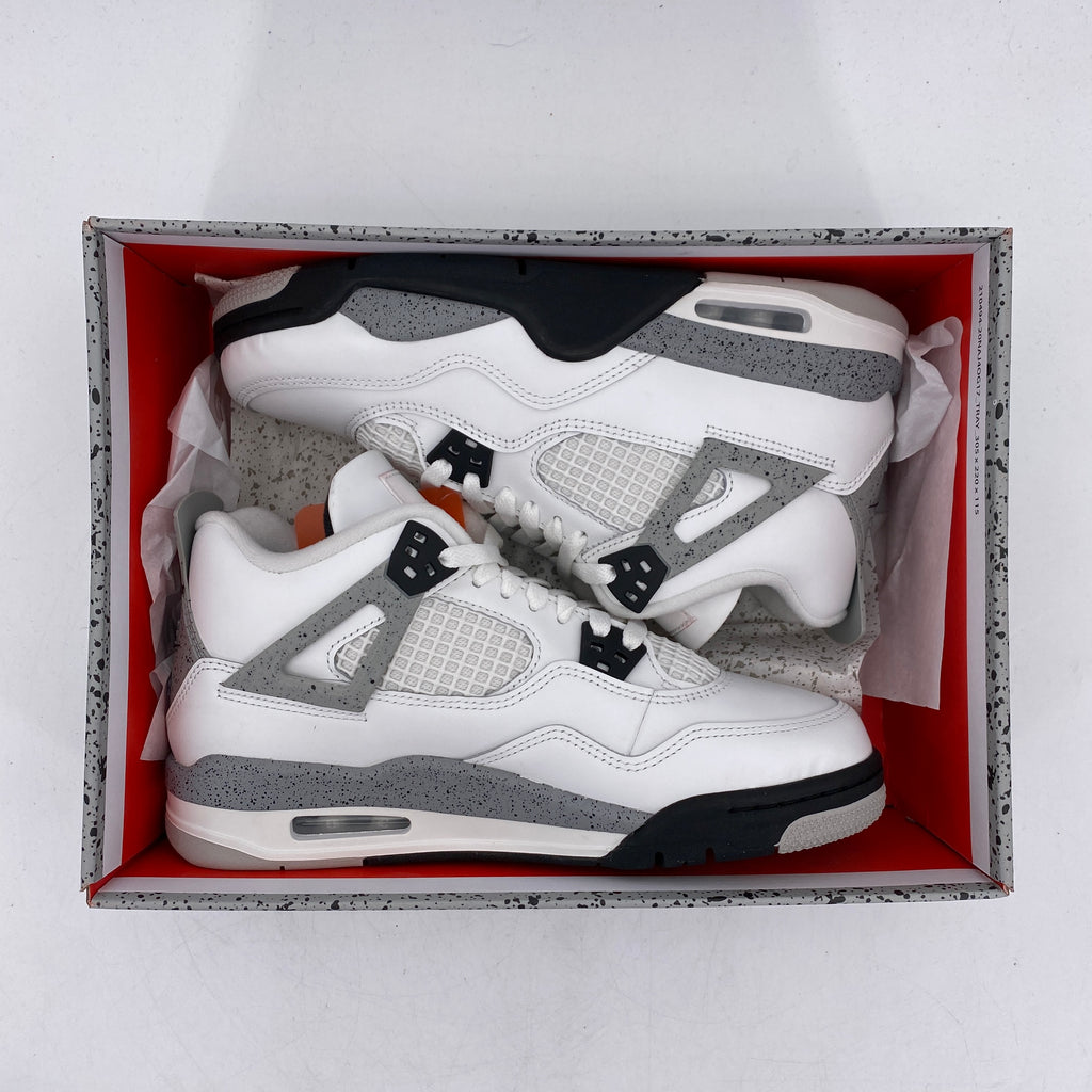 Air Jordan (GS) 4 Retro "White Cement" 2025 New Size 7Y